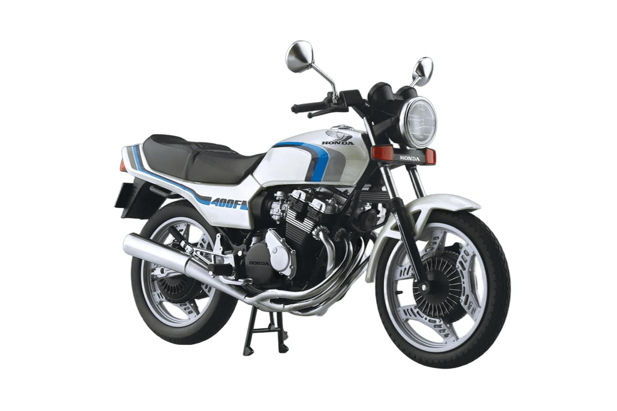 AOSHIMA 1/12 จักรยานทำเสร็จแล้ว Honda CBX400F Pearl Shell White (CBX550F Ver.)