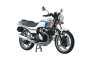 AOSHIMA 1/12 จักรยานทำเสร็จแล้ว Honda CBX400F Pearl Shell White (CBX550F Ver.)