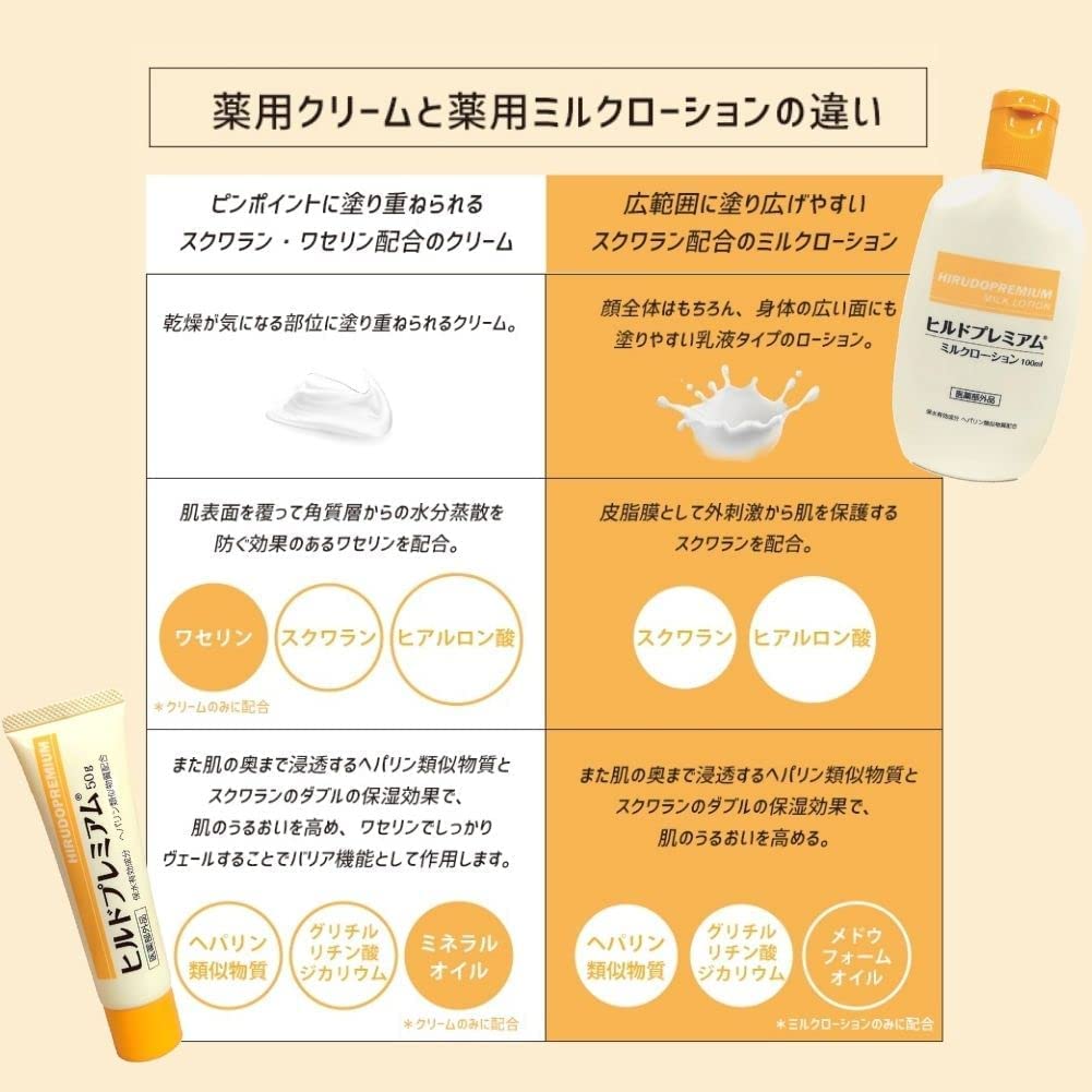 힐드 프리미엄 밀크로션 헤파린 유사 물질 약용 의약 부외품 처방전 불필요 100ml 1개