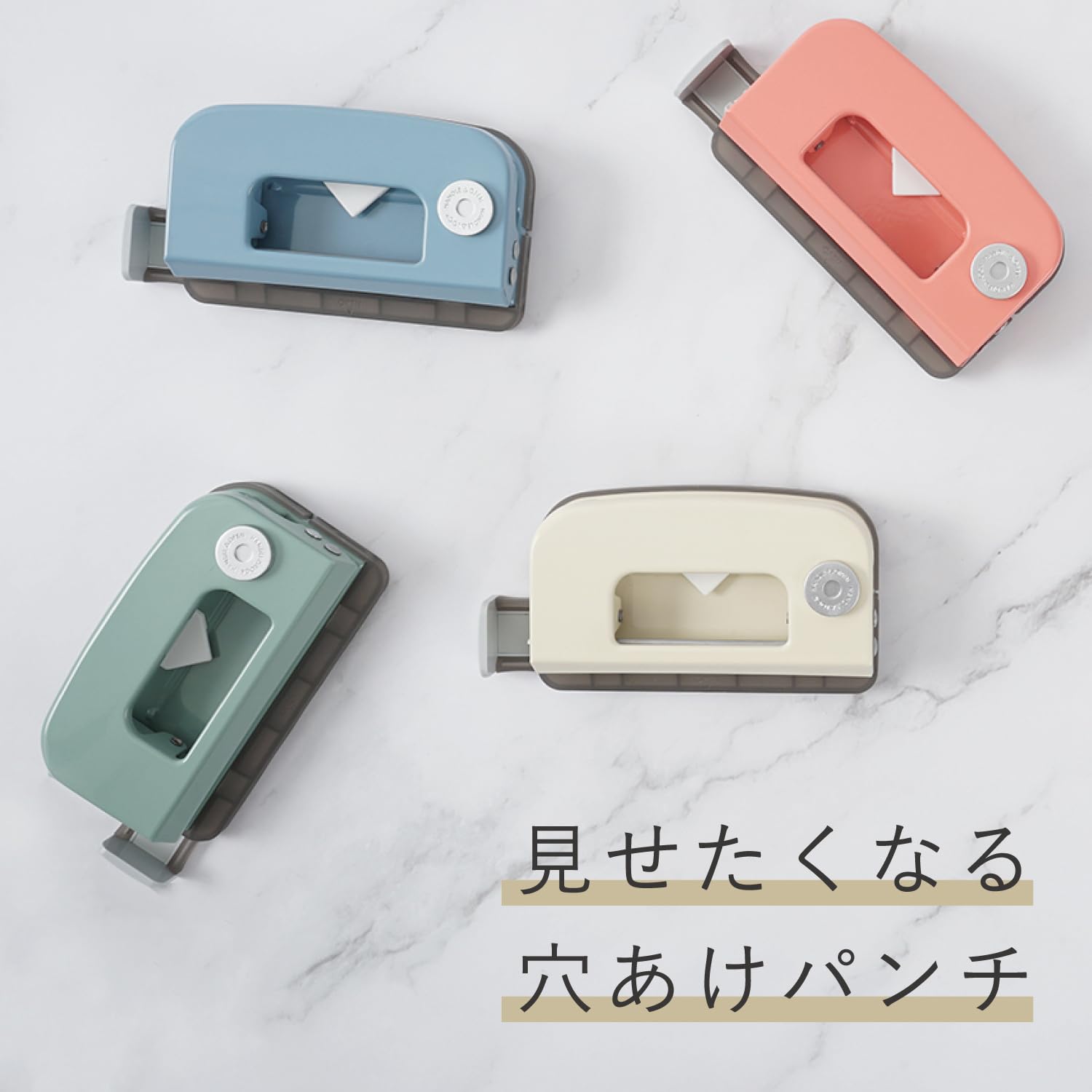 Karl Office Tools Hole Punch, Small Decorative Punch, 2 Holes, 10 Pieces, Light Blue DPN-35-T