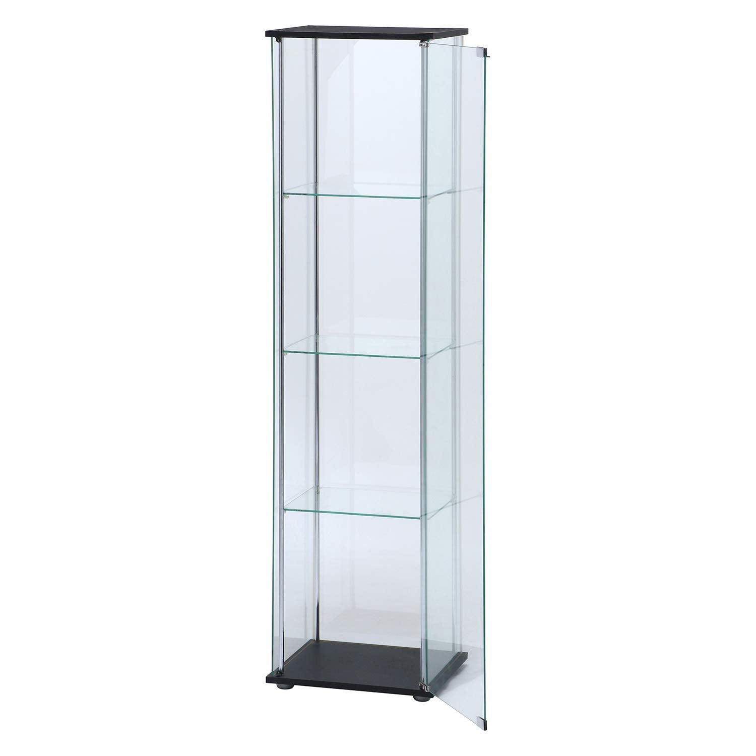 Fuji Boeki Collection Case Figure Case 4 Tiers Width 42.5 x Depth 36.5 x Height 162cm Brown Full Glass Assembly Product [2 Packings] 96047