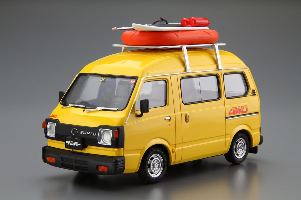 AOSHIMA☆Xe Ô Tô Mô Hình Số 55 1/24 Subaru K88 Sambar Mái Cao 4WD '80 Mô Hình Nhựa