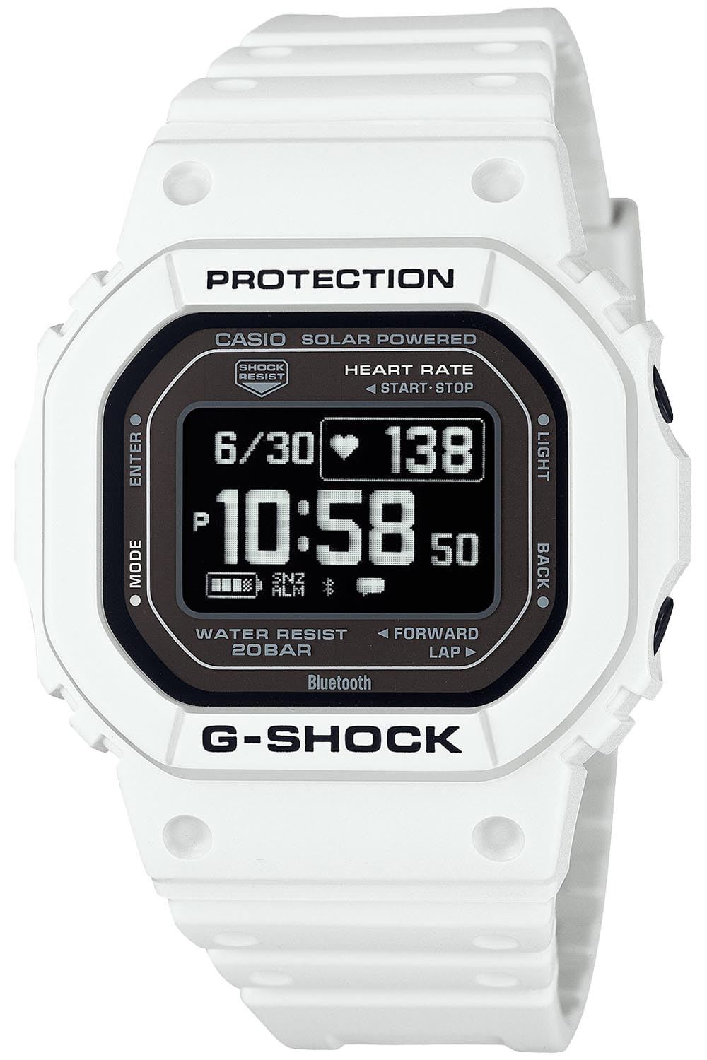 [카시오] 손목시계 지쇼크[국내 정규품] G-SQUAD 심박계 Bluetooth 탑재 DW-H5600-7 JR 맨즈 화이트