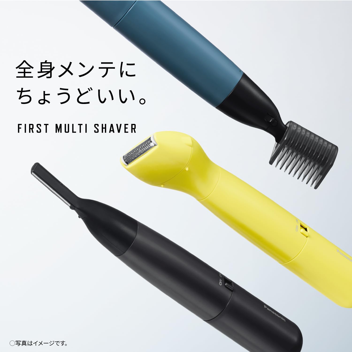 Panasonic First Multi Shaver Eyebrow/Beard/Body Shaver Waterproof Bath Can Be Used Battery Operated Black ER-GZ50-K