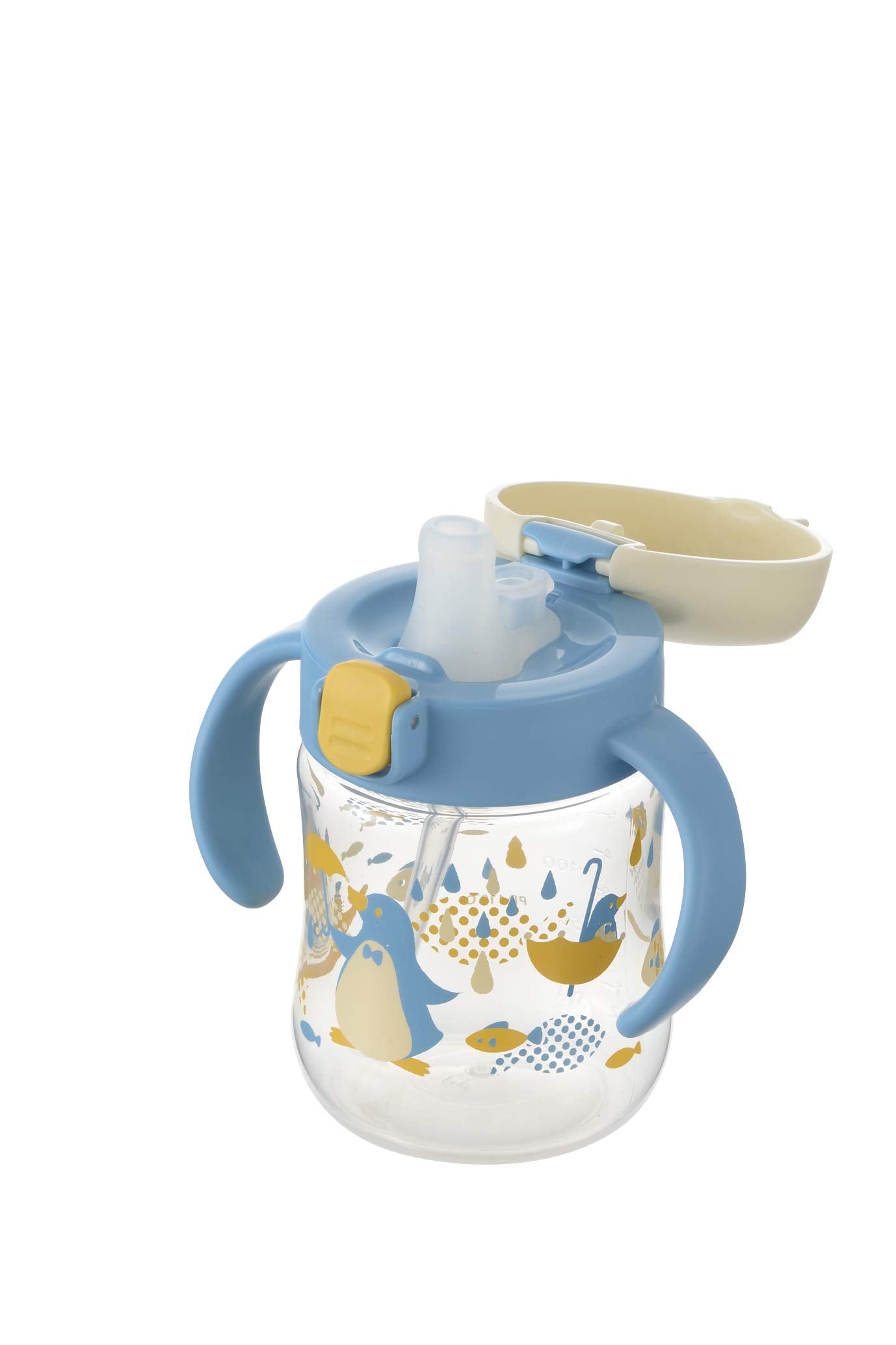 Richell Try Straw Lesson Mug Light Blue 200ml