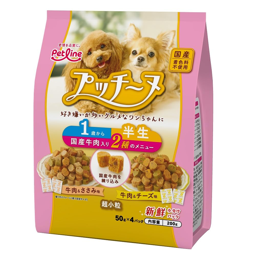 닛신 애완 동물 푸치 푸틴 반생 1 세부터 국산 쇠고기 200g