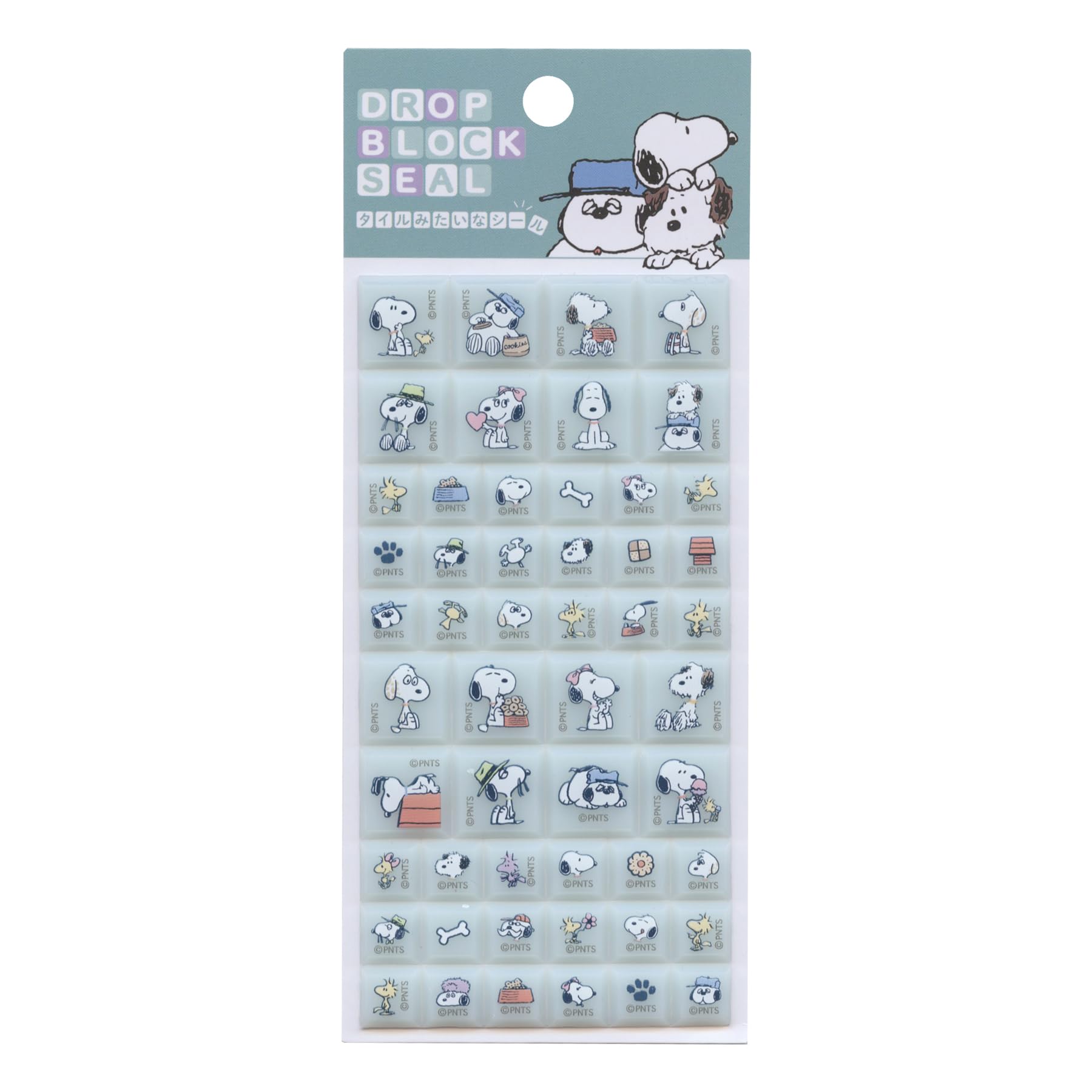 Snoopy [Seal Sheet] Drop Block Seal/Snoopy & Family Peanuts
