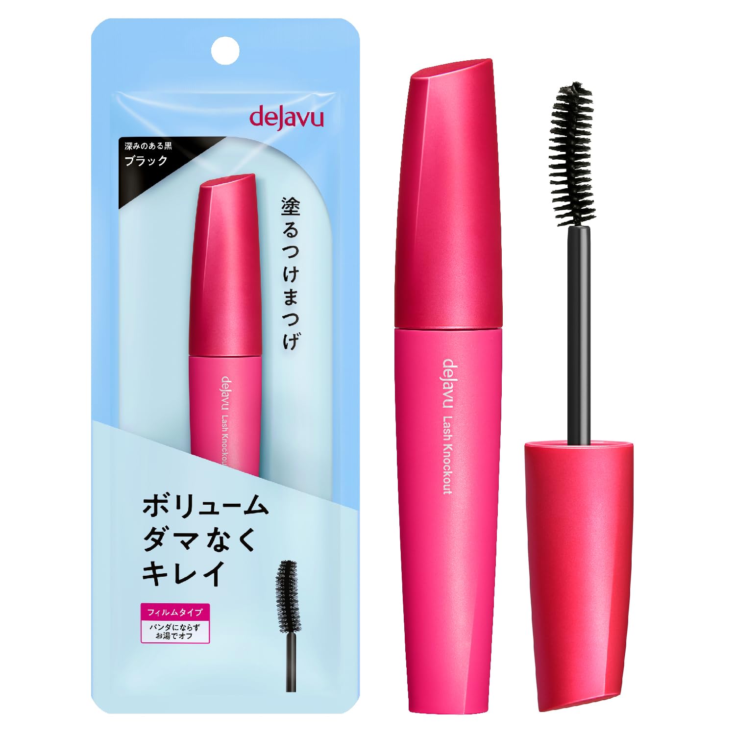 dejavu Dejavu Paintable False Eyelashes Volume Type Lash Knockout Extra Volume 1 Black Mascara Film Type