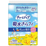 Charm Nap Absorbent Sarafi Women's Panty Liner 3cc Unscented 40 pieces 17.5cm [For those with light urine leakage]