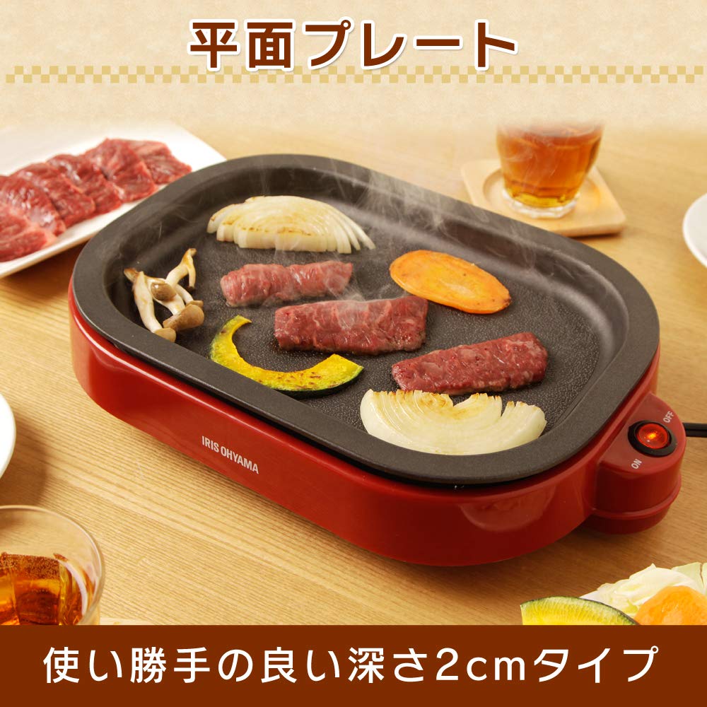 Máy Làm Takoyaki Iris Ohyama 2WAY (Đĩa Takoyaki 20 Lỗ) Đỏ ITY-20WA-R