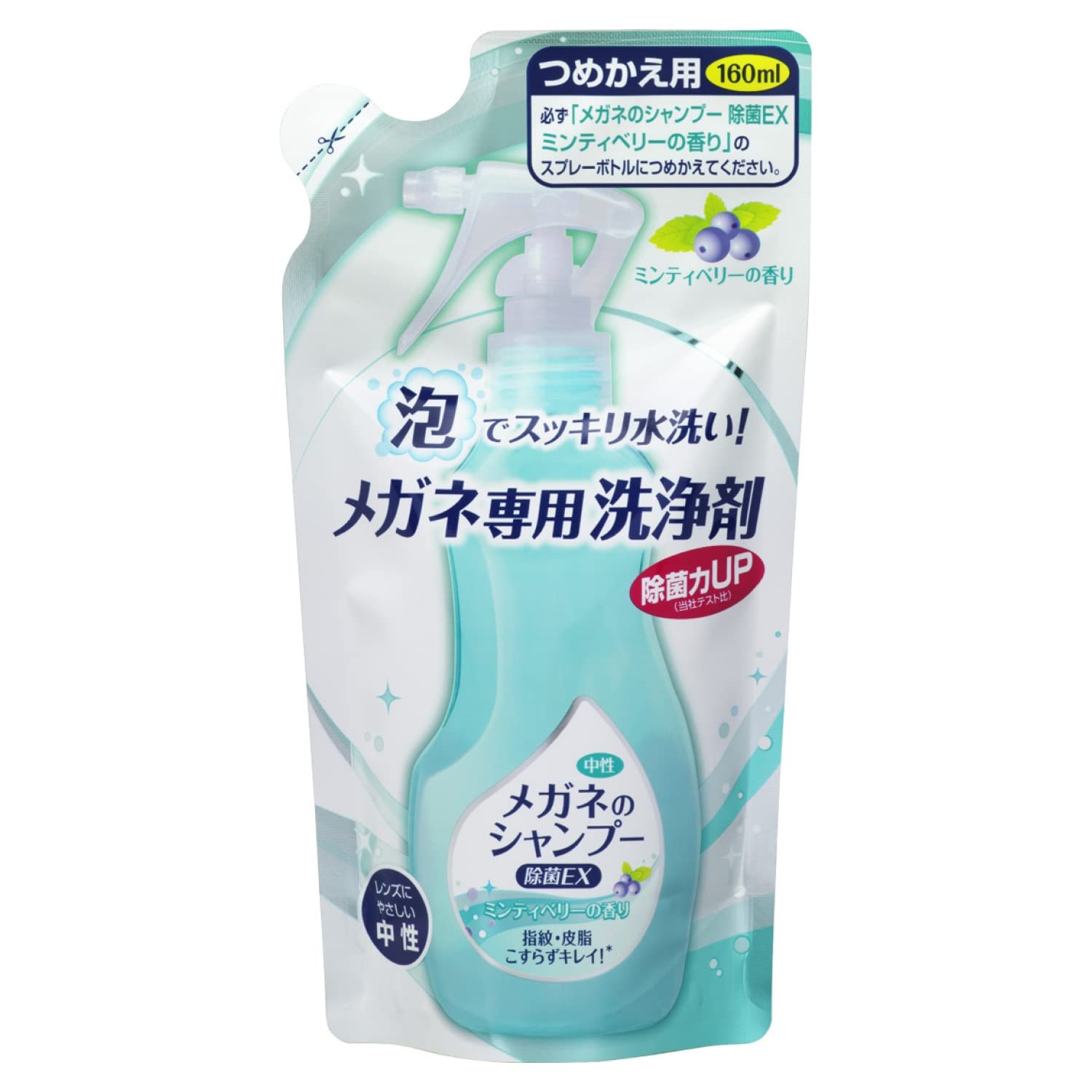 Soft 99 Glasses Shampoo Disinfectant EX Minty Berry Refill 160ml