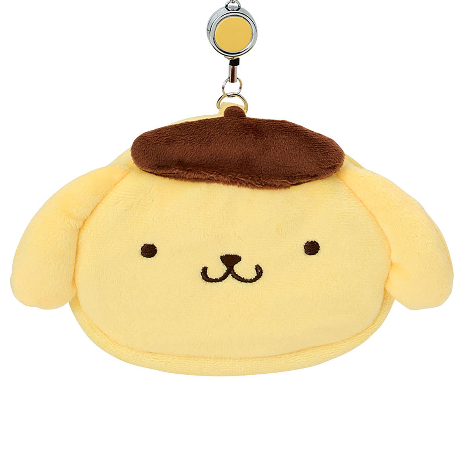 산리오(SANRIO) 페이스형 패스 케이스＆파우치 폼 폼 푸딩 면・PVC・스틸・폴리에스텔 정기 넣어 릴 첨부 소품 수납 대상 연령 15세 이상