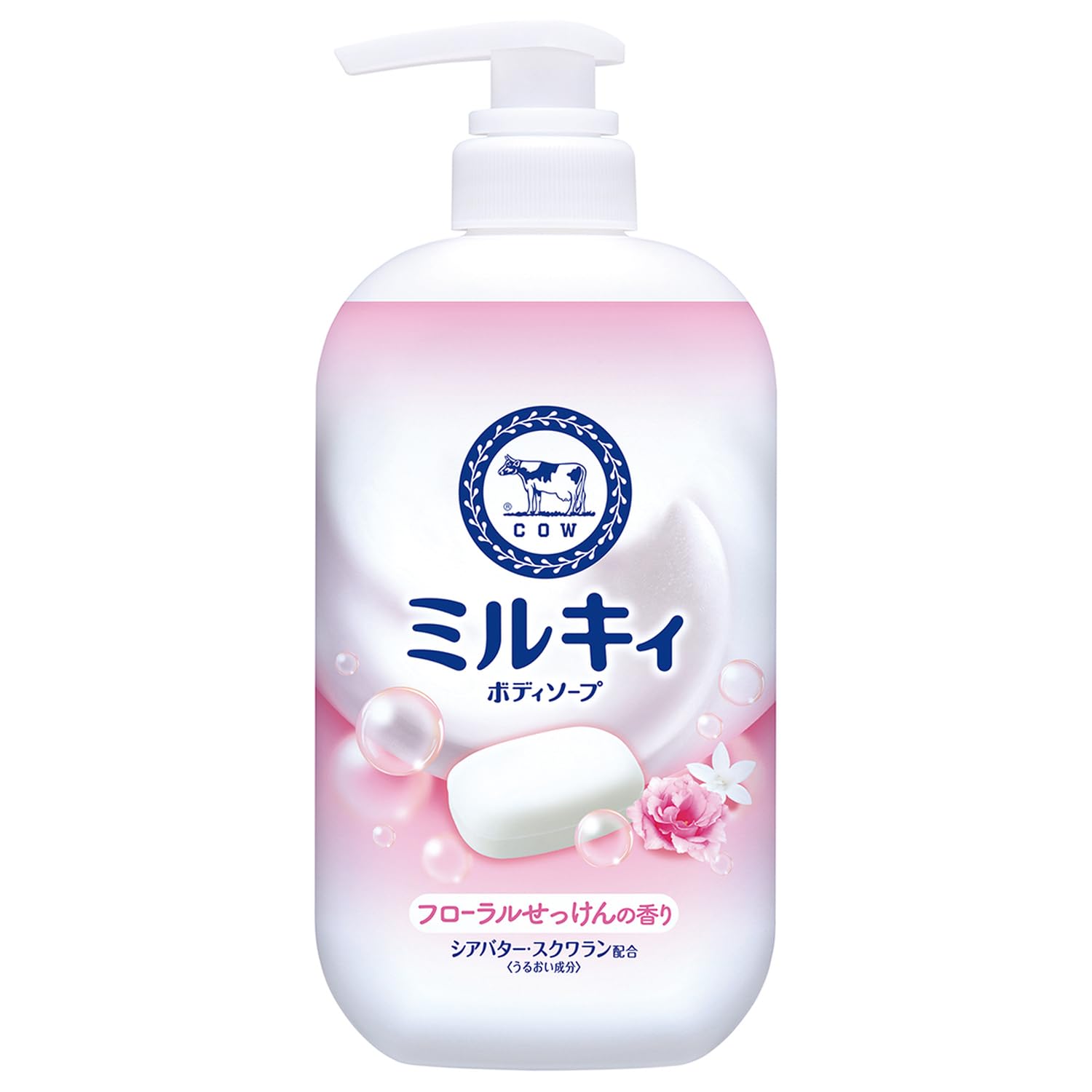 Milky Body Soap Floral Soap with Pump 500ML