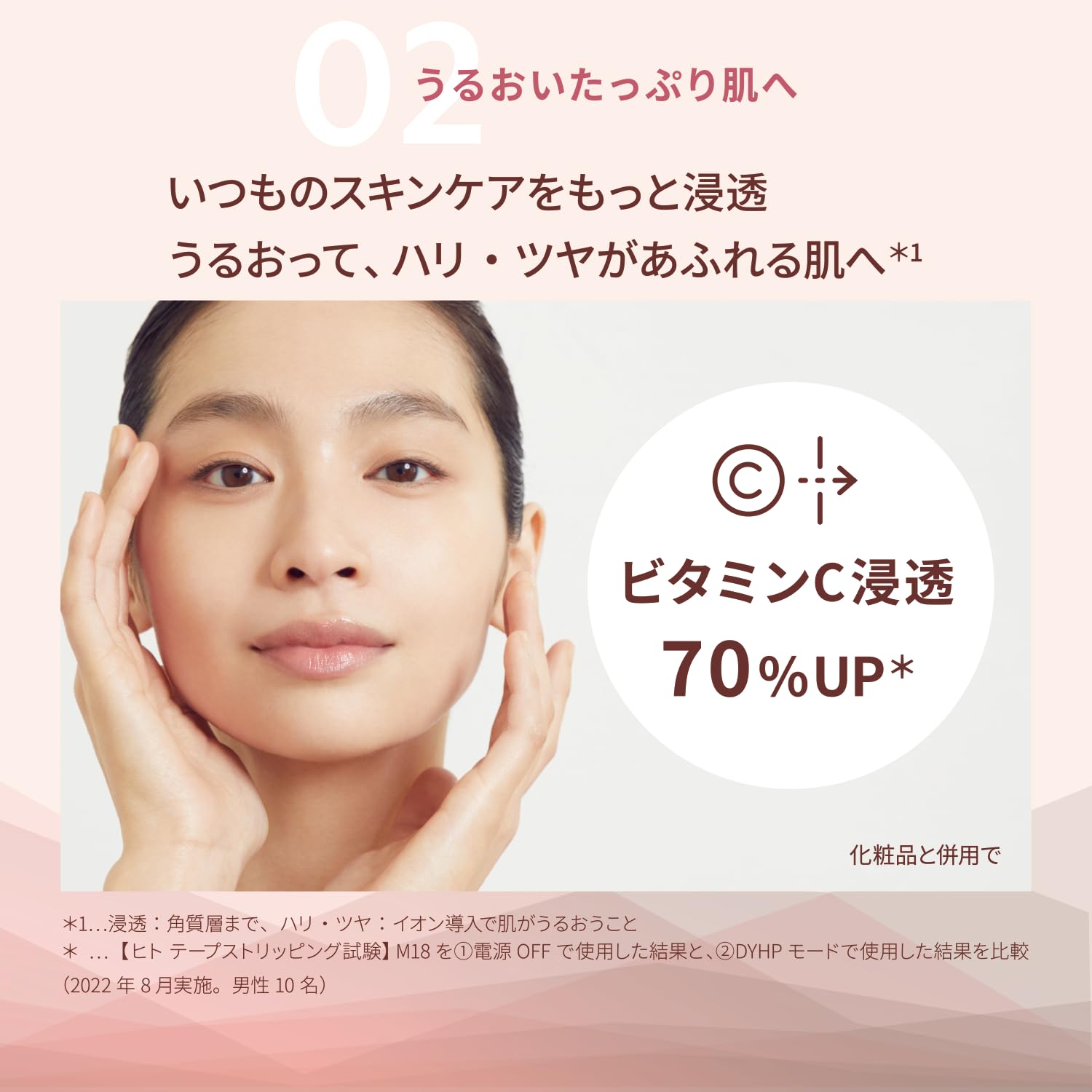 YA-MAN RF Facial Device Photo Plus Shiny Champagne Pink M18YL