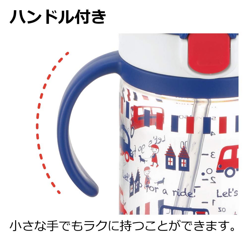 Richell Aclear Outing Straw Mug R 200 Navy Blue 1 piece 200ml 7 months