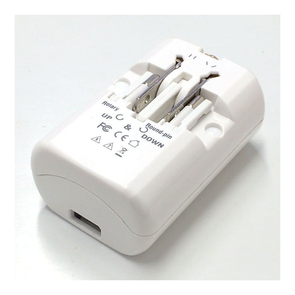 해외 여행용 2포트 전원 플러그 A/C/O/SE/BF형 USB2.1A TI-165