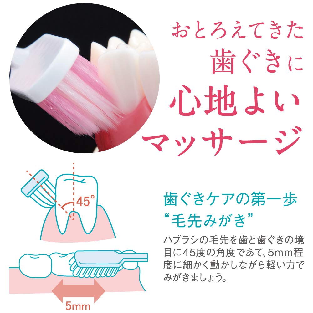 システマハグキプラス 歯ブラシ 薄型ワイド レギュラー ふつう 1本 超極細毛 ハブラシ