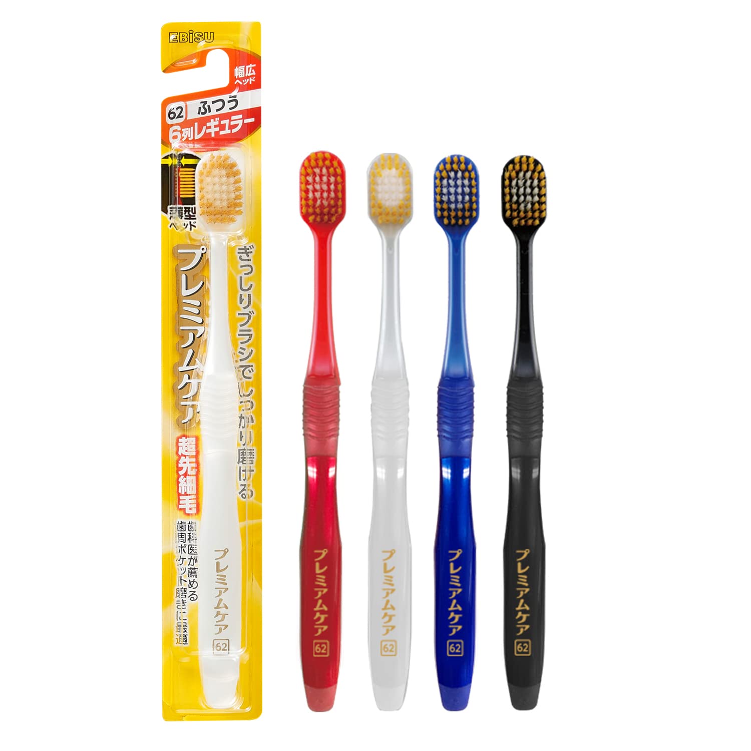 Ebisu Premium Care Toothbrush 6 Rows Regular Normal
