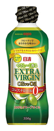Nissin Oilio Dầu ôliu Nissin Gentle Fragrant Extra Virgin 350g Chai PET x 10 miếng