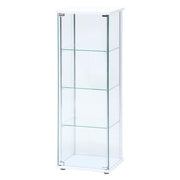 Fuji Boeki Collection Case Figure Case 4 Tiers Width 42.5 x Depth 36.5 x Height 120cm White Full Glass Assembly Product Low Type 97341