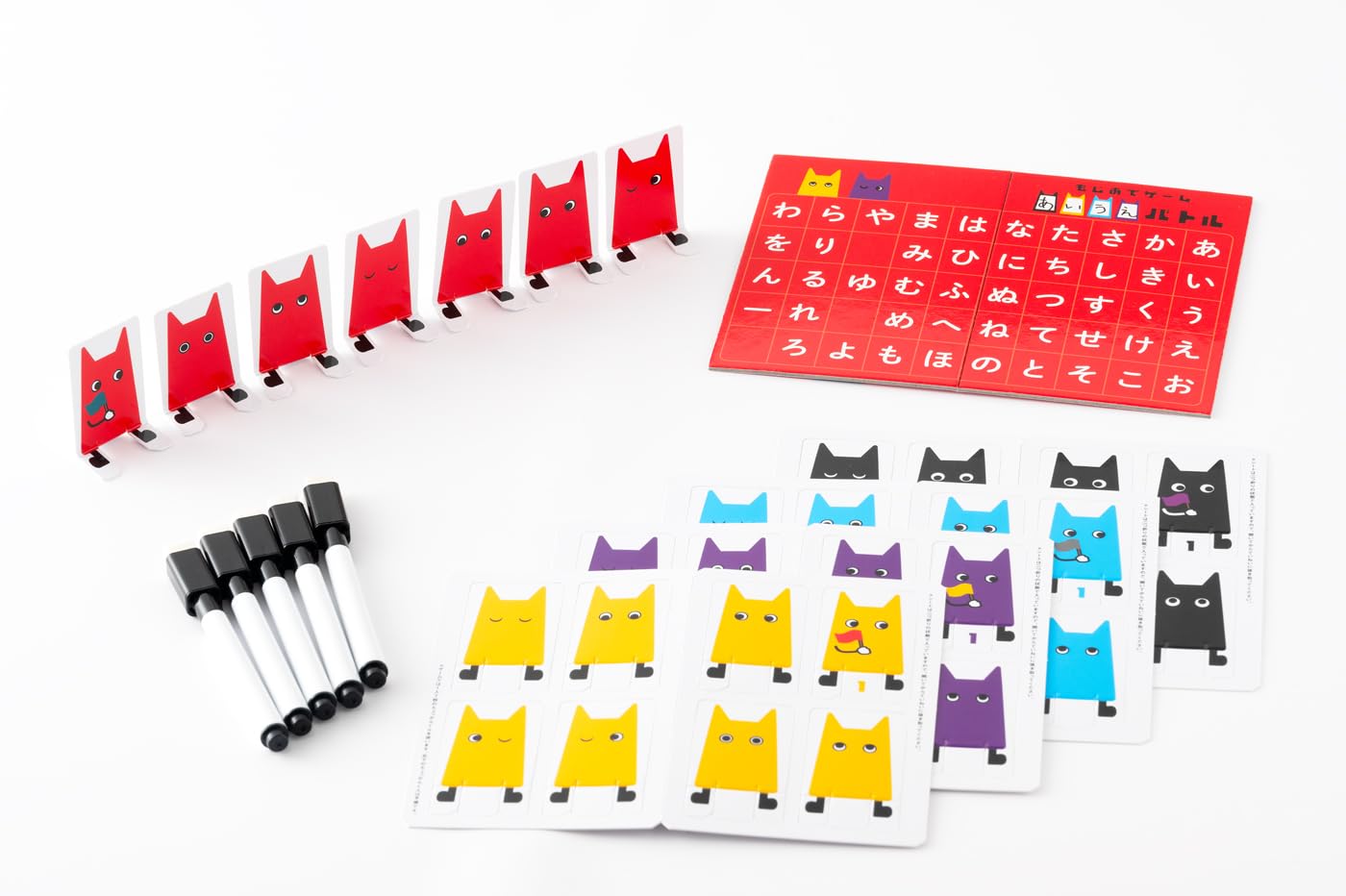 Gentosha Moji Attachment Game Aiue Battle Card Game