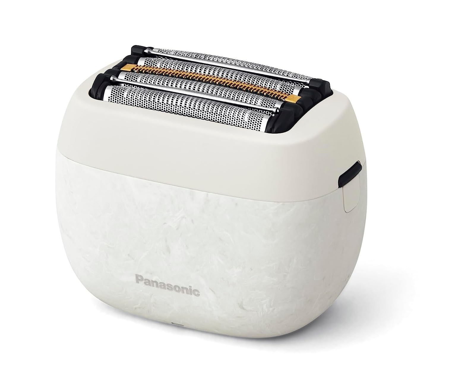 Panasonic Lamb Dash Palm-in Shaver Men's Shaver Compact Stone Grain Type 5 Blades Marble White ES-PV6A-W