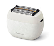 Panasonic Lamb Dash Palm-in Shaver Men's Shaver Compact Stone Grain Type 5 Blades Marble White ES-PV6A-W