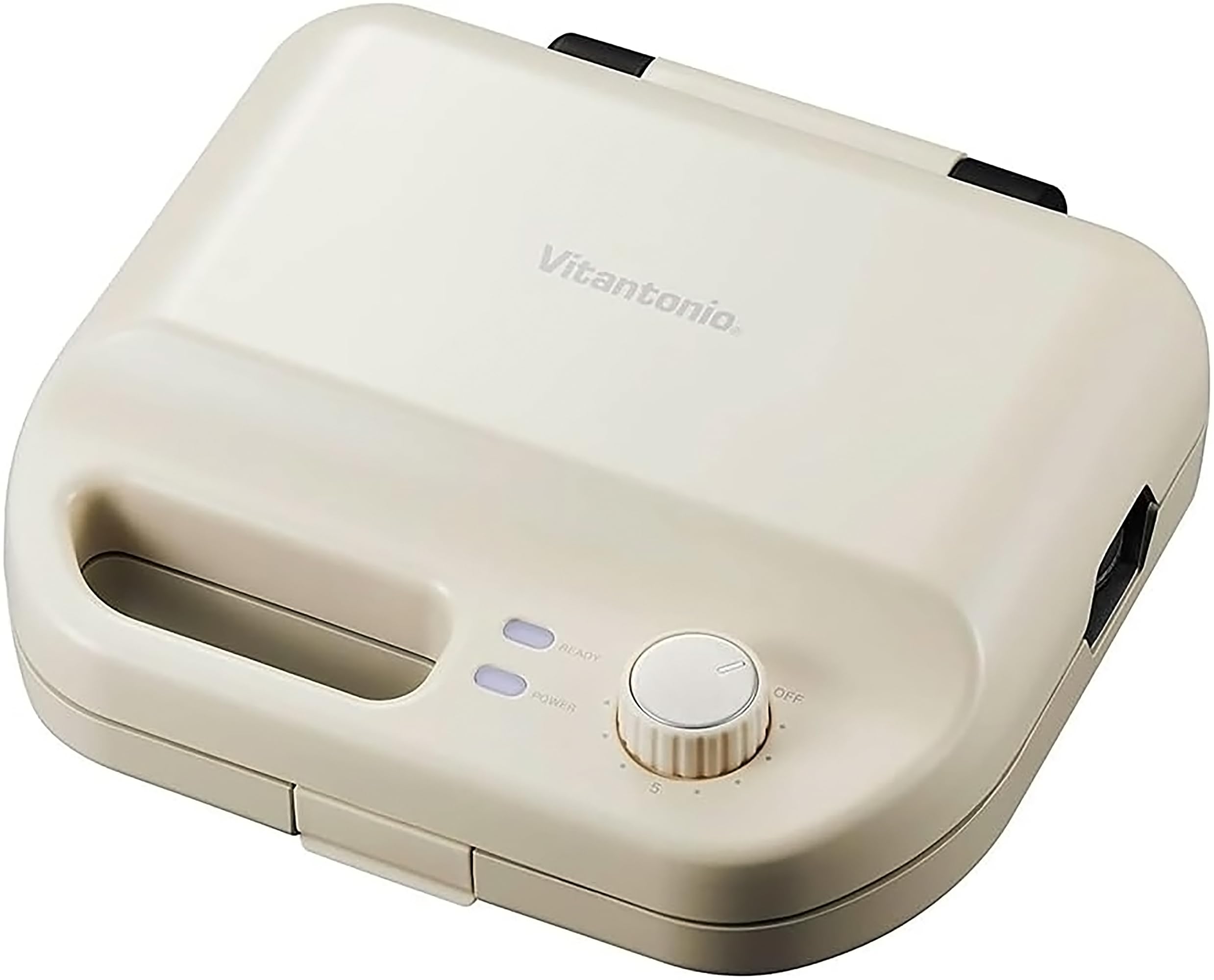 [Vitantonio] Waffle & Hot Sand Baker (VWH-50-I) [Comes with 2 types of plates] Hot Sand Maker Electric Waffle Maker Sandwich Maker (Ivory)
