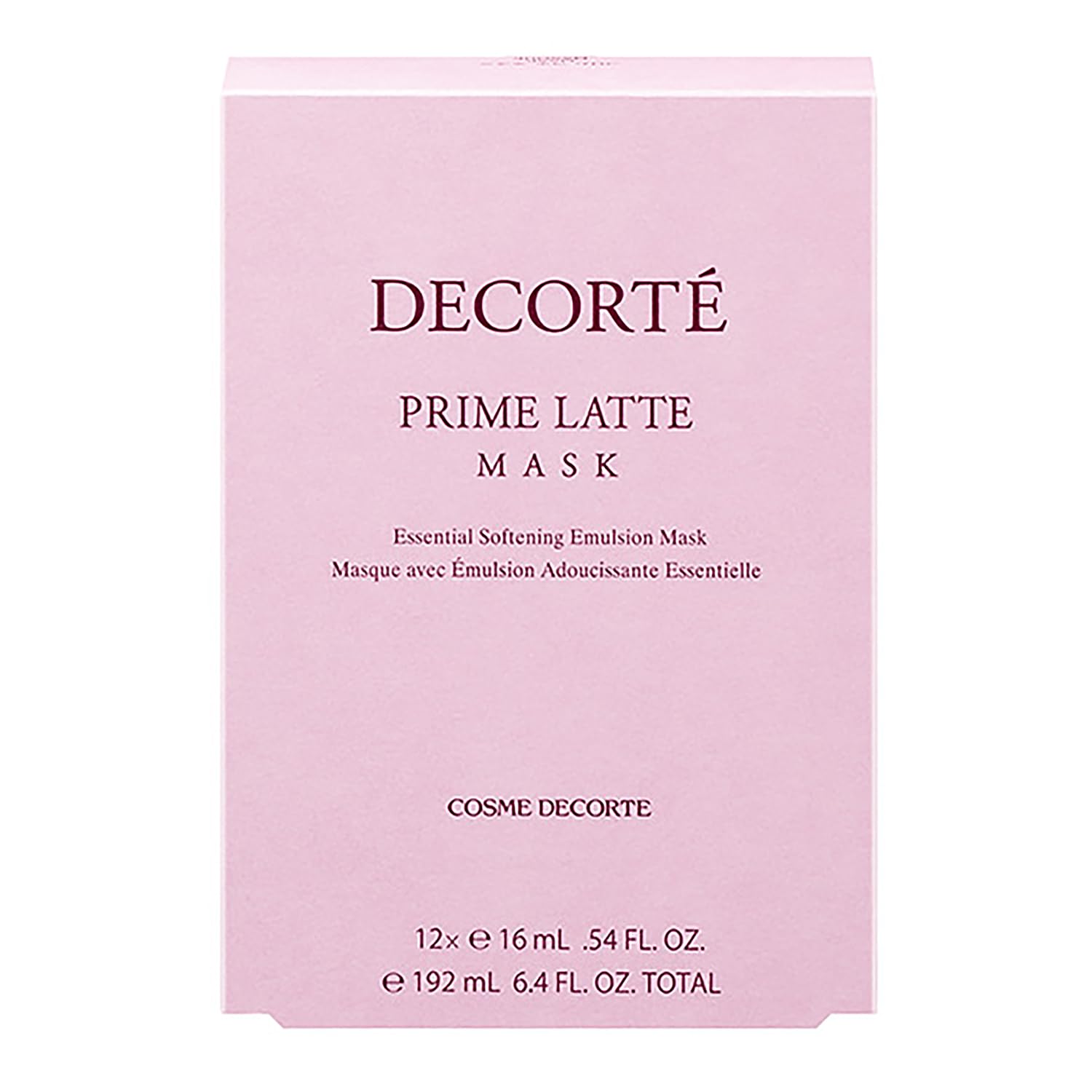 DECORTÉ Face Pack Prim Latte Mask 16mL x 12 pieces