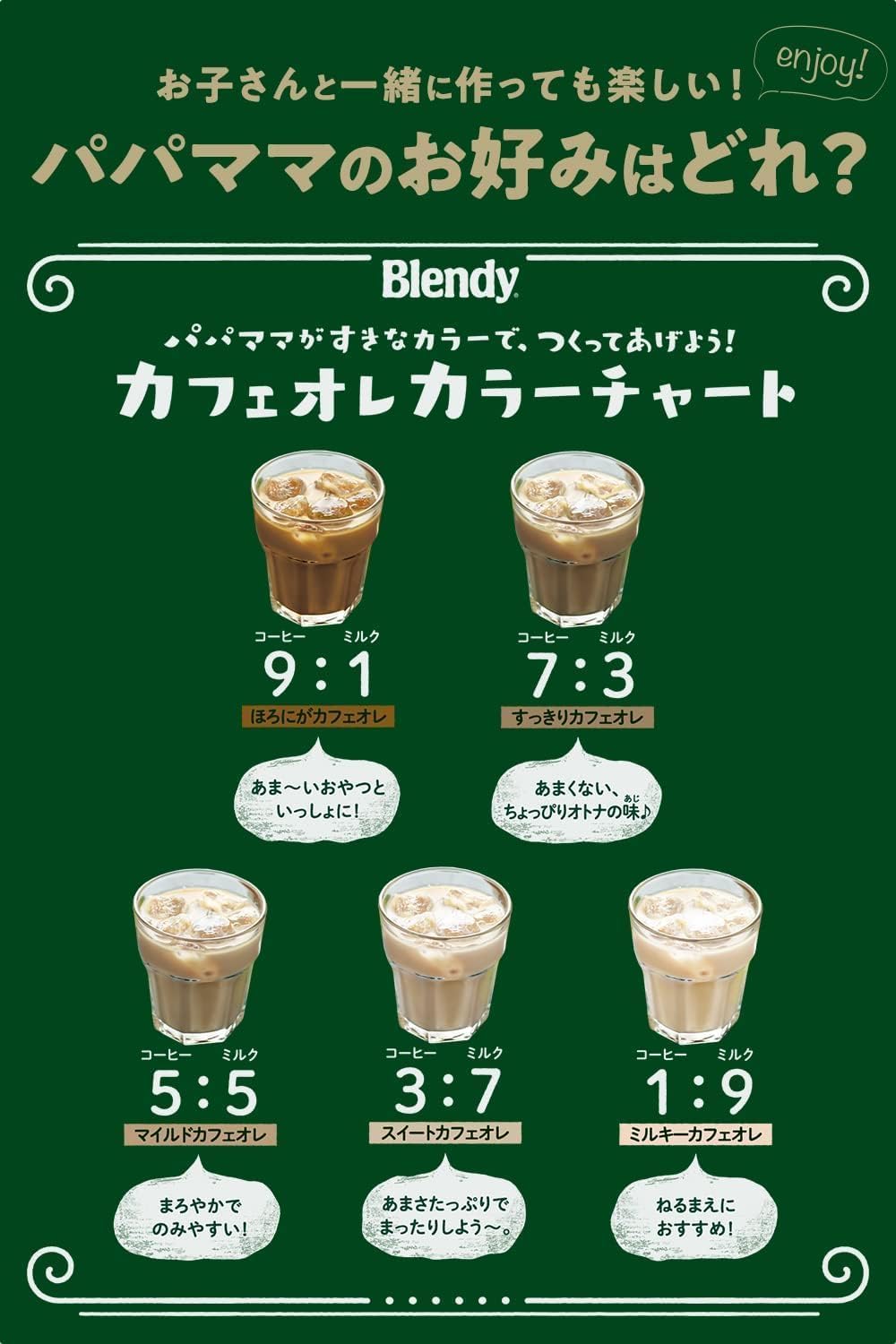 Suntory Blendy Liquid Bottle Coffee Fine Sugar 950ml x 12 bottles