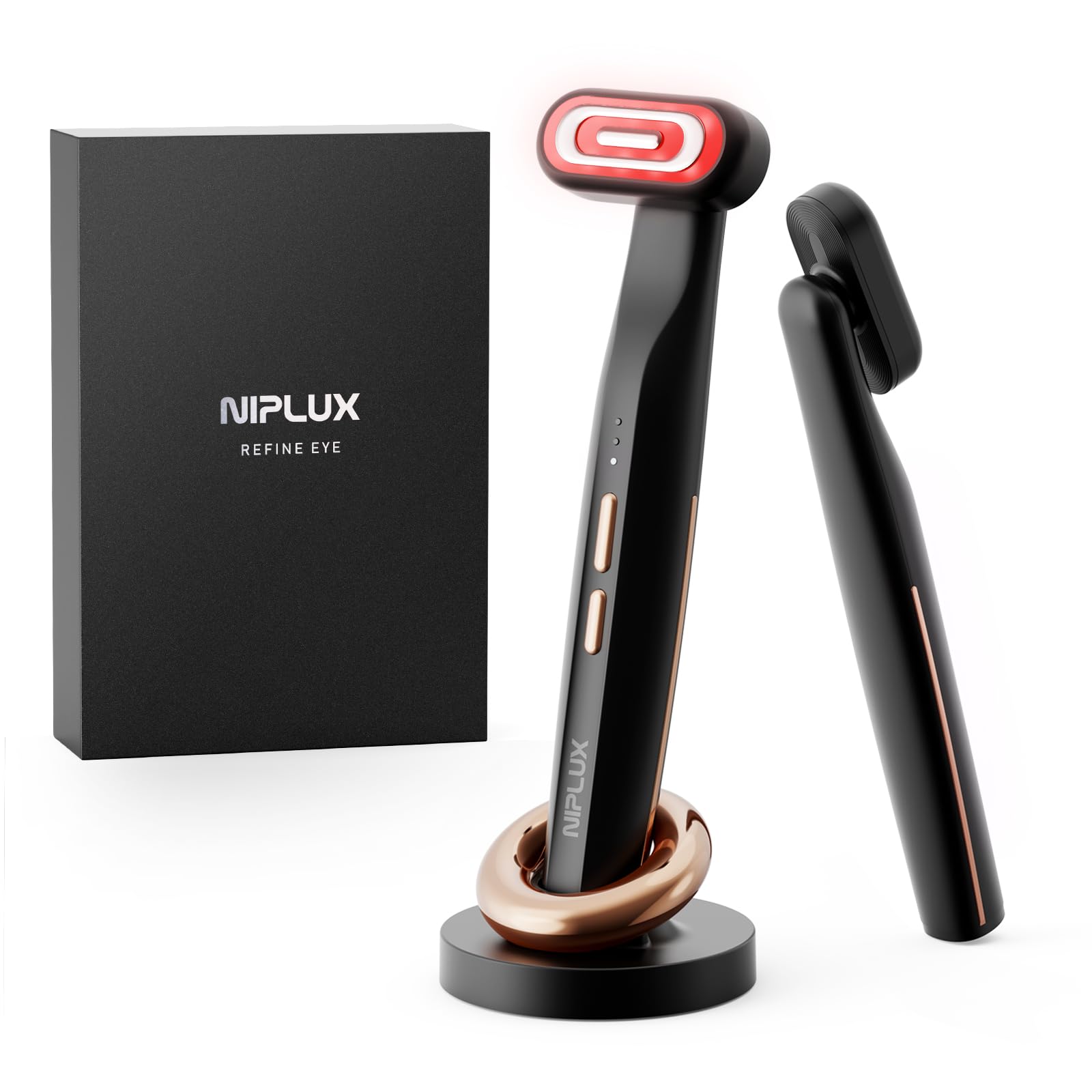 NIPLUX 눈매 미안기 EMS 삼색광 LED 진동 온열 1대 4역 남성용 미안기 여성용 리프트 케어 눈가 케어 작은 얼굴 전기 미용 가전 미용 상품