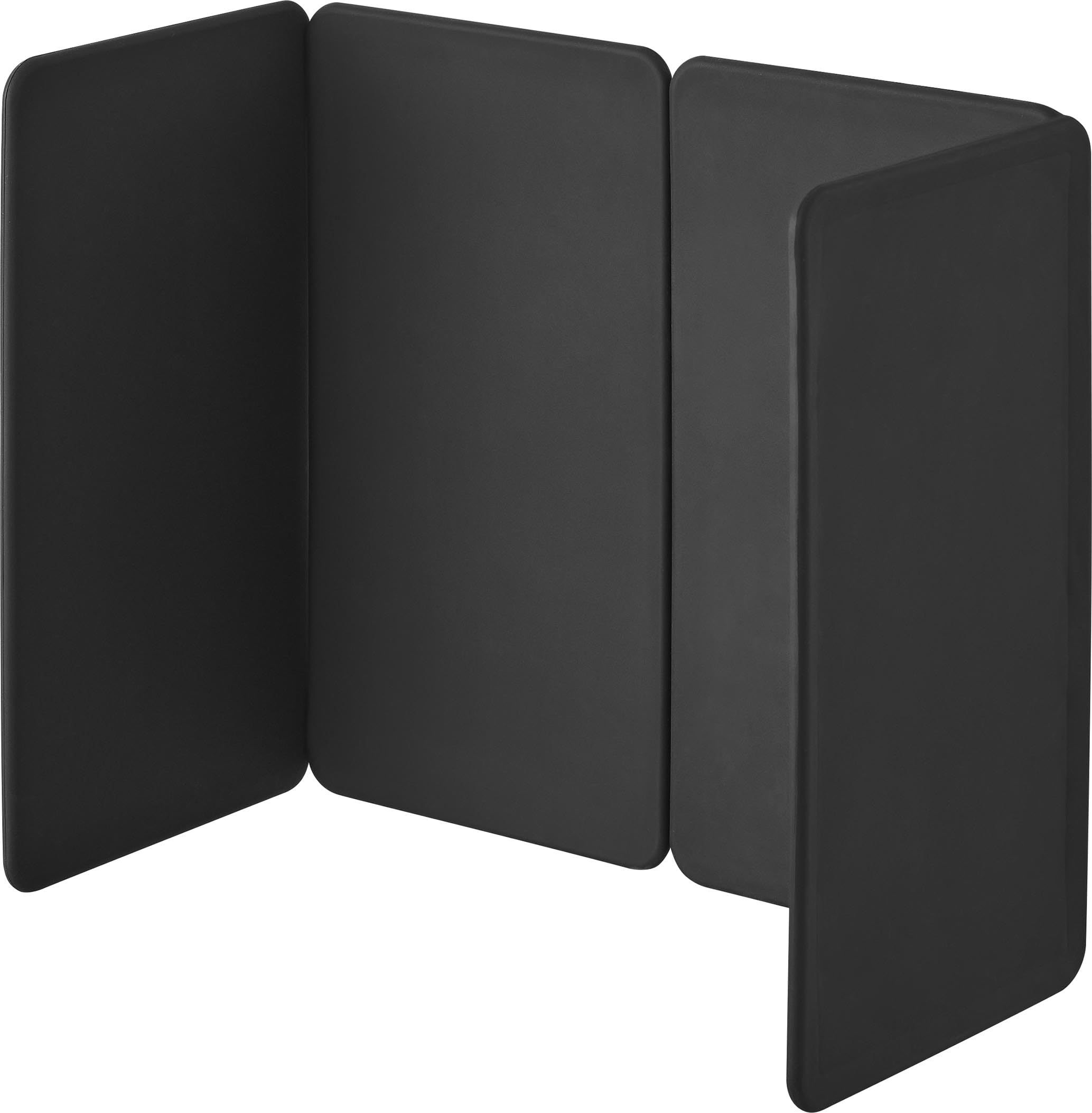 Yamazaki Jitsugyo Tower Magnetic Range Guard 4 Panels Black 1 Piece W18 x D0.7 x H32cm Dishwasher Safe 1457