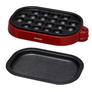 Máy Làm Takoyaki Iris Ohyama 2WAY (Đĩa Takoyaki 20 Lỗ) Đỏ ITY-20WA-R