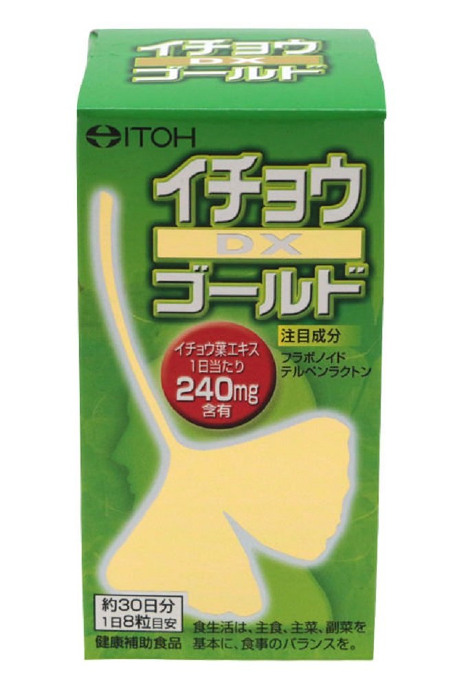Ito Kampo Pharmaceutical Ginkgo Biloba อาหารเสริม [Ginkgo DX Gold รับประทานได้ประมาณ 30 วัน 240 เม็ด]
