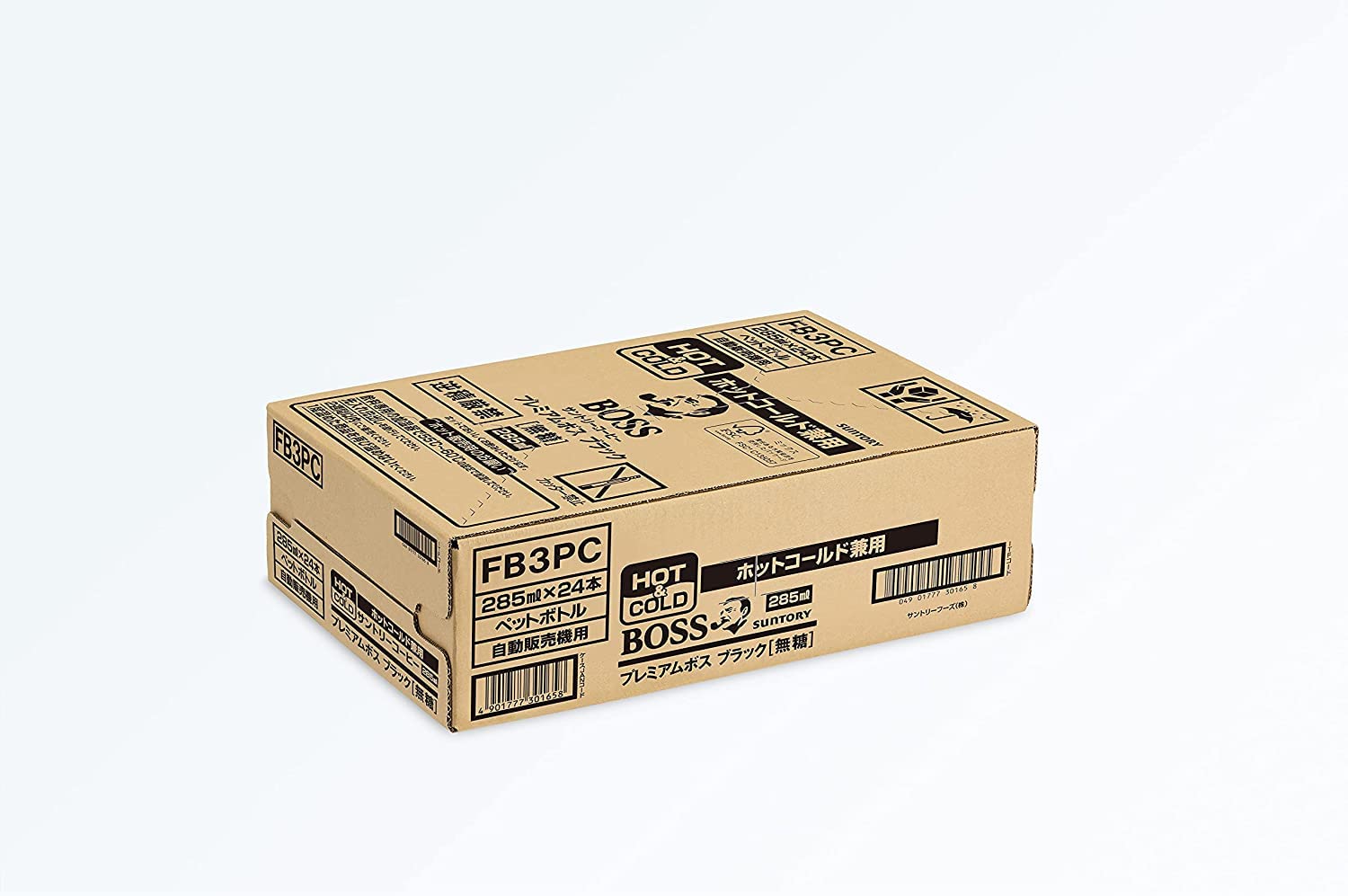 Cà phê đen Suntory Premium Boss Chai PET nóng và lạnh 285ml x 24 chai