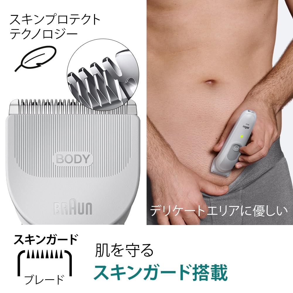 Braun Series 3 Body & Face Groomer BG3530 Trimmer 2 types of combs Cleaning brush