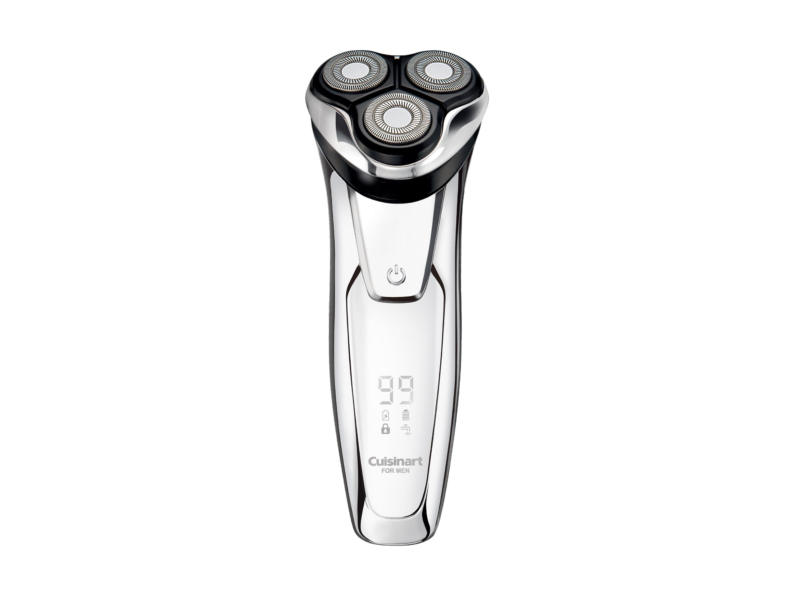 Cuisinart for Men Men's Electric Shaver, Floating Head, Rechargeable/AC Type, Charging Stand Included, Available Overseas, Silver CMS-7200/SJ