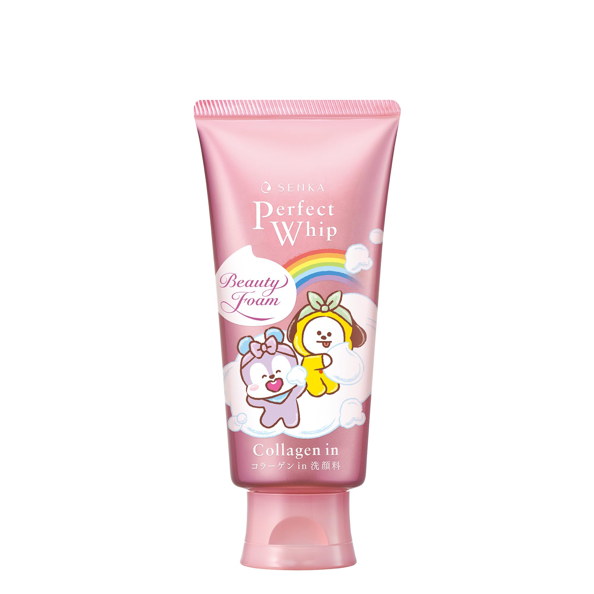 SENKA Perfect Whip Collagen in BT21 Collaboration 120g Dry Moisture Shine Serum Ingredients Foam