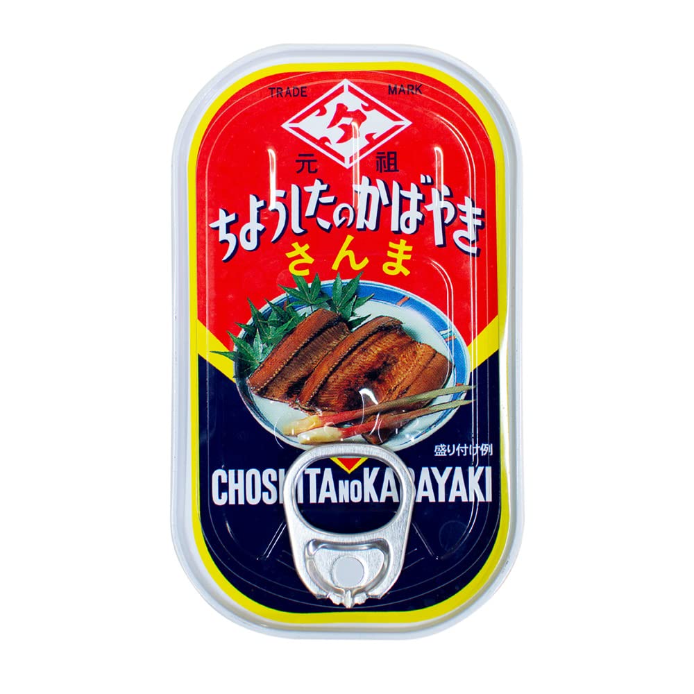 타하라 통조림 산마 카바야키 (초시 브랜드) EO 캔 100g x 6개