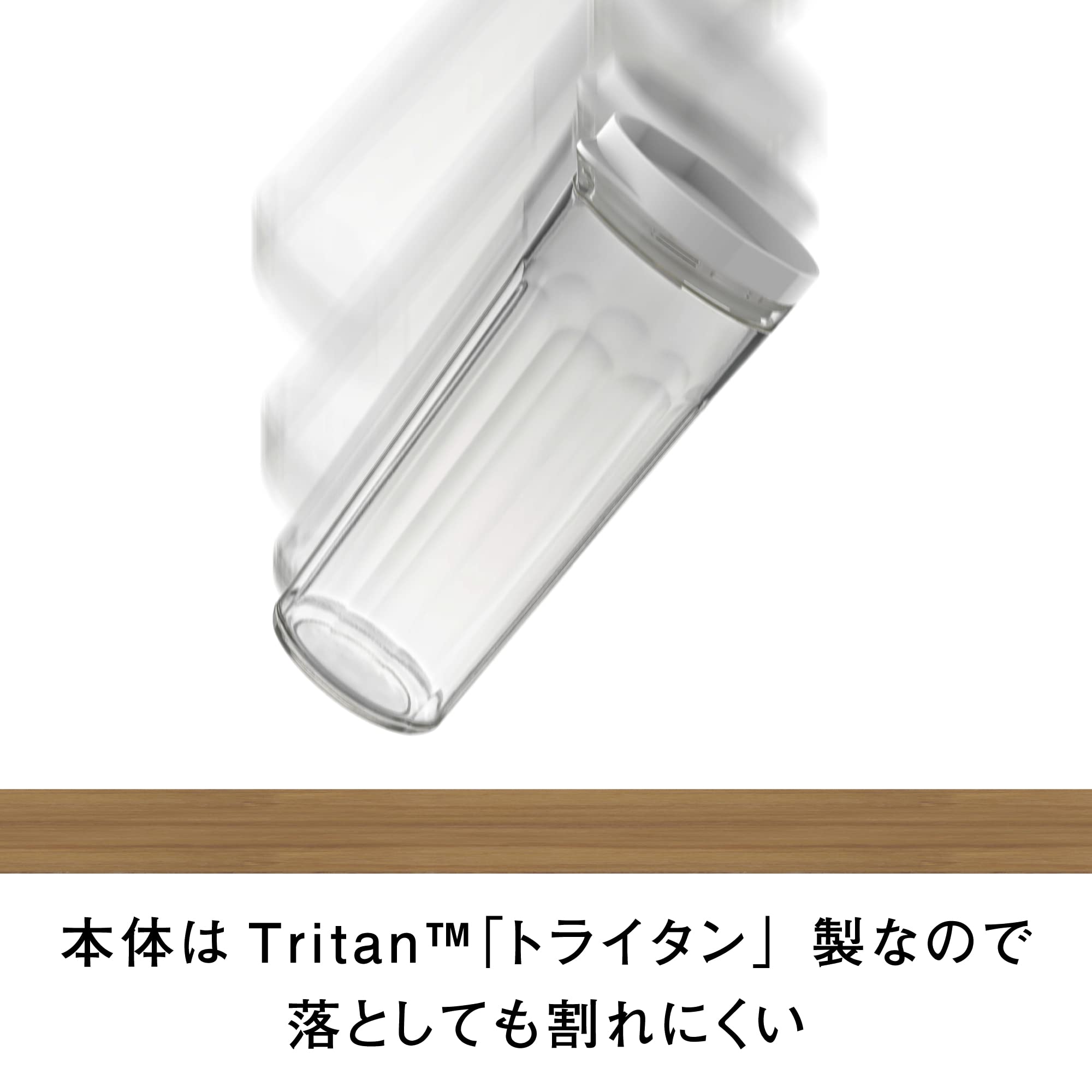 HARIO Freezer Pot JUSIO Practical Capacity 1100ml White Tritan Break Resistant Hot Water/Dishwasher Safe Cold Water Bottle Made in Japan FPJ-11-W