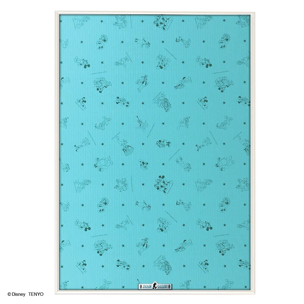 Tenyo [Made in Japan] Aluminum puzzle frame Disney exclusive safety panel for 1000 pieces White (51x73.5cm) One-touch front opening method Lock function included Mickey emblem plate Hanging string hook included