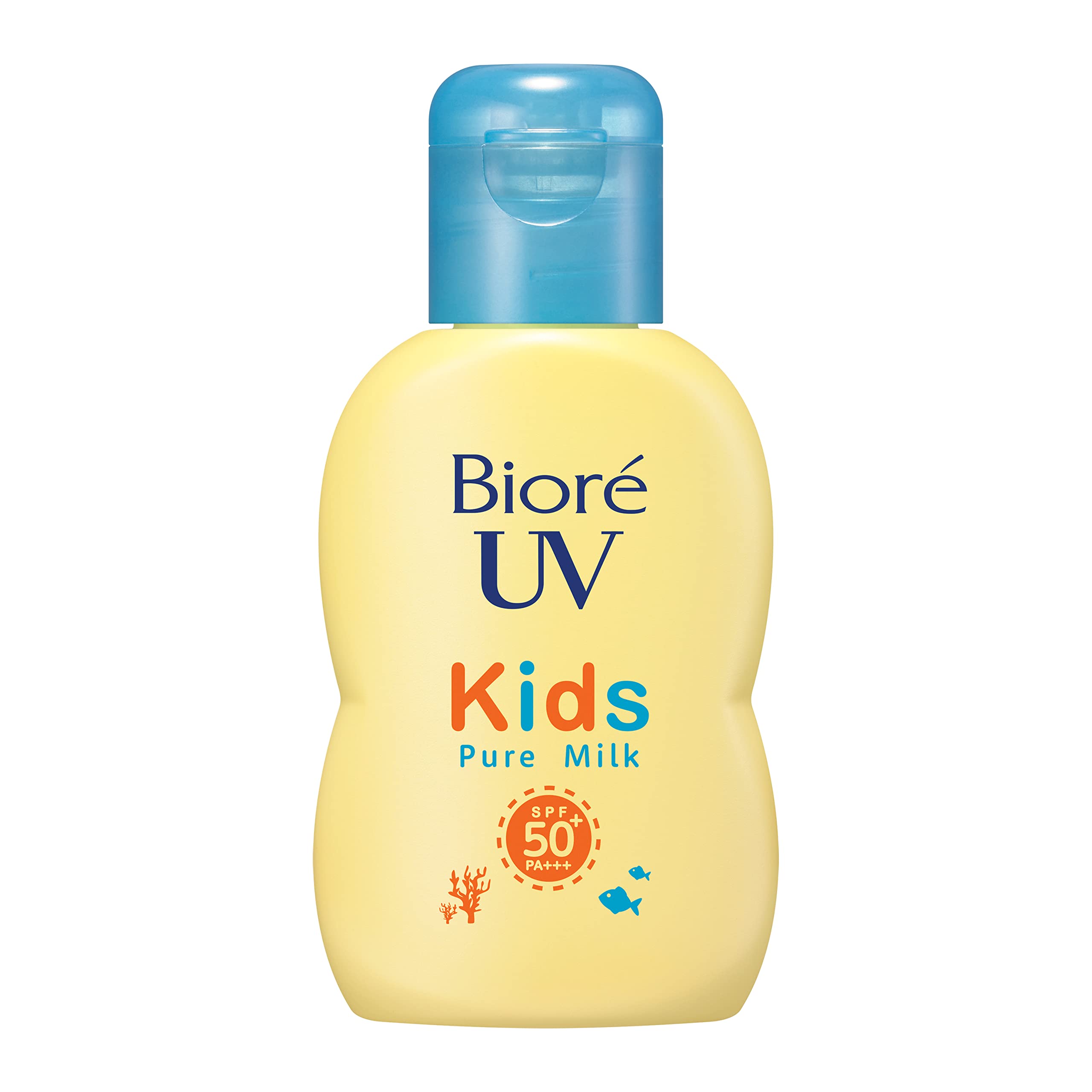 Bioré UV Kids Pure Milk Sunscreen 70ml SPF50 / PA+++ Kids' UV with zero UV absorbers that protects with a mineral barrier Unscented