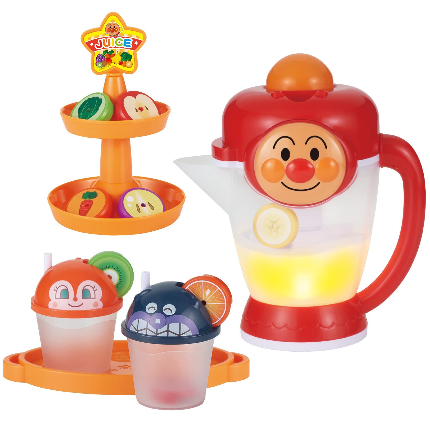 [BANDAI] Fruit! Vegetable! All mix! Anpanman talking mixer Recommended for ages 2 and up