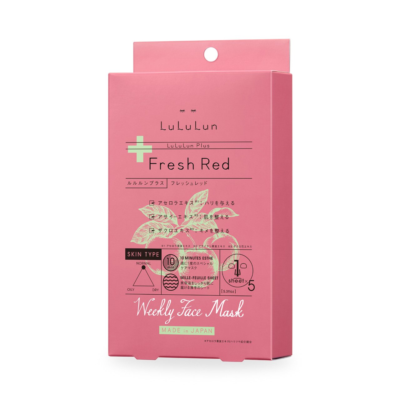 Mặt nạ Lululun Plus Fresh Red 5 gói
