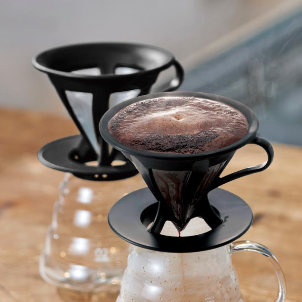 HARIO Dripper Cafe All Coffee Drip cho 1~4 ly Đen CFOD-02-B