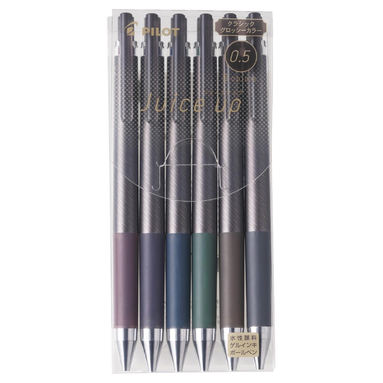 Pilot Gel Ballpoint Pen Juice Up 0.5 Classic Glossy Color 6 Colors LJP120S56CCG