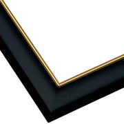 Beverly [Made in Japan] [Wall hanging string included] Puzzle frame with wooden gold molding 51 x 73.5cm (panel No. 10-T) Black (black) [UV protection / no tools required] Gold molding wooden panel jigsaw puzzle frame Picture frame MP107-K