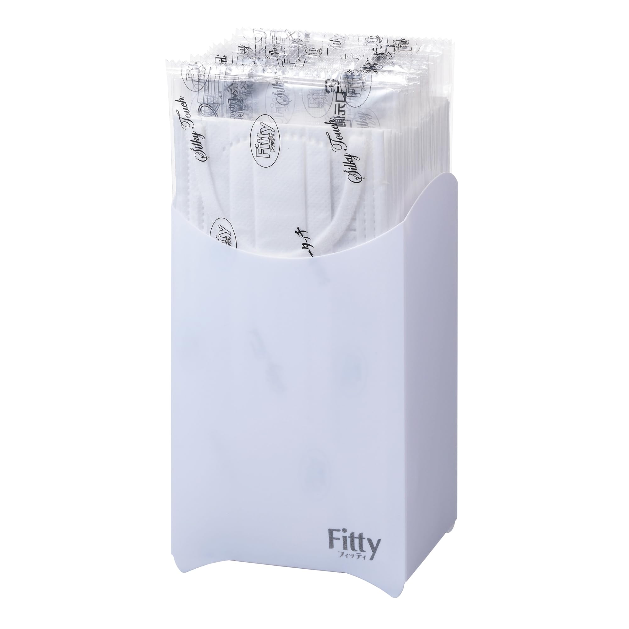 Fitty Silky Touch Ear Rubber Fluffy White Slightly Large Size 30 Pieces
