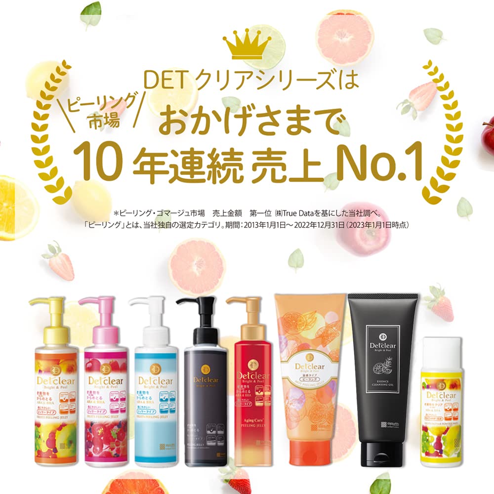 Meishoku Cosmetics DET Clear Bright & Peel Peeling Jelly (Unscented Type) 180mL