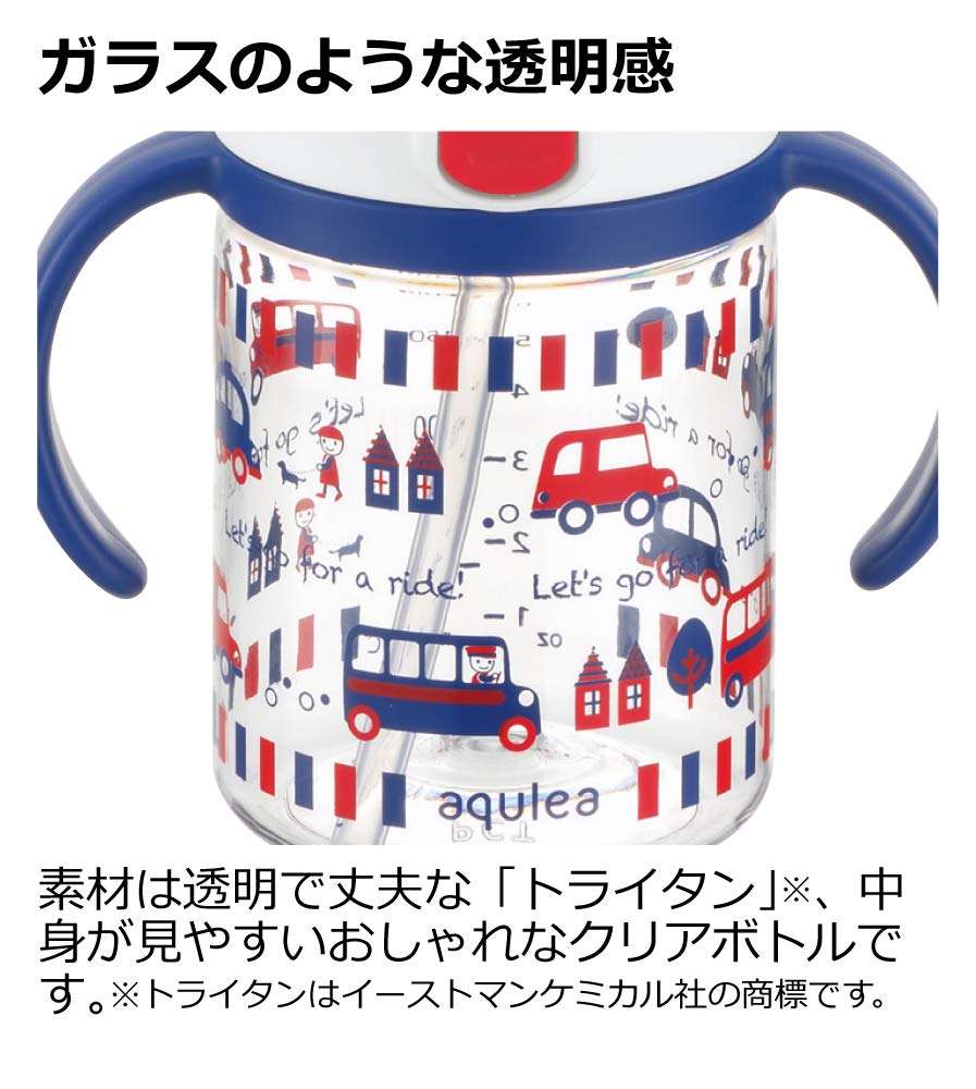 Richell Aclear Outing Straw Mug R 320 Pink 1 piece 320ml 7 months